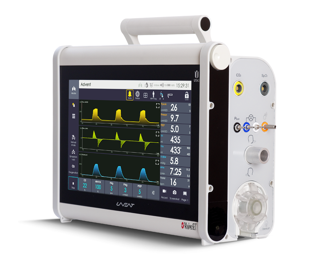 lung ventilator uvent-s right view