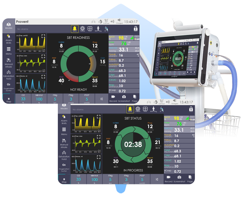 weaning tool ICU ventilator UVENT SBT